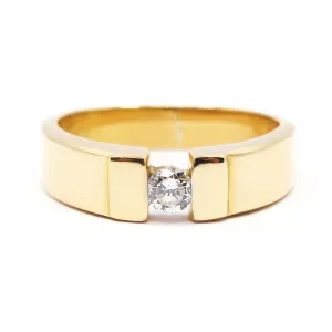 0.20ct Diamond Solitaire Ring | Pre-Loved | 18K Yellow Gold