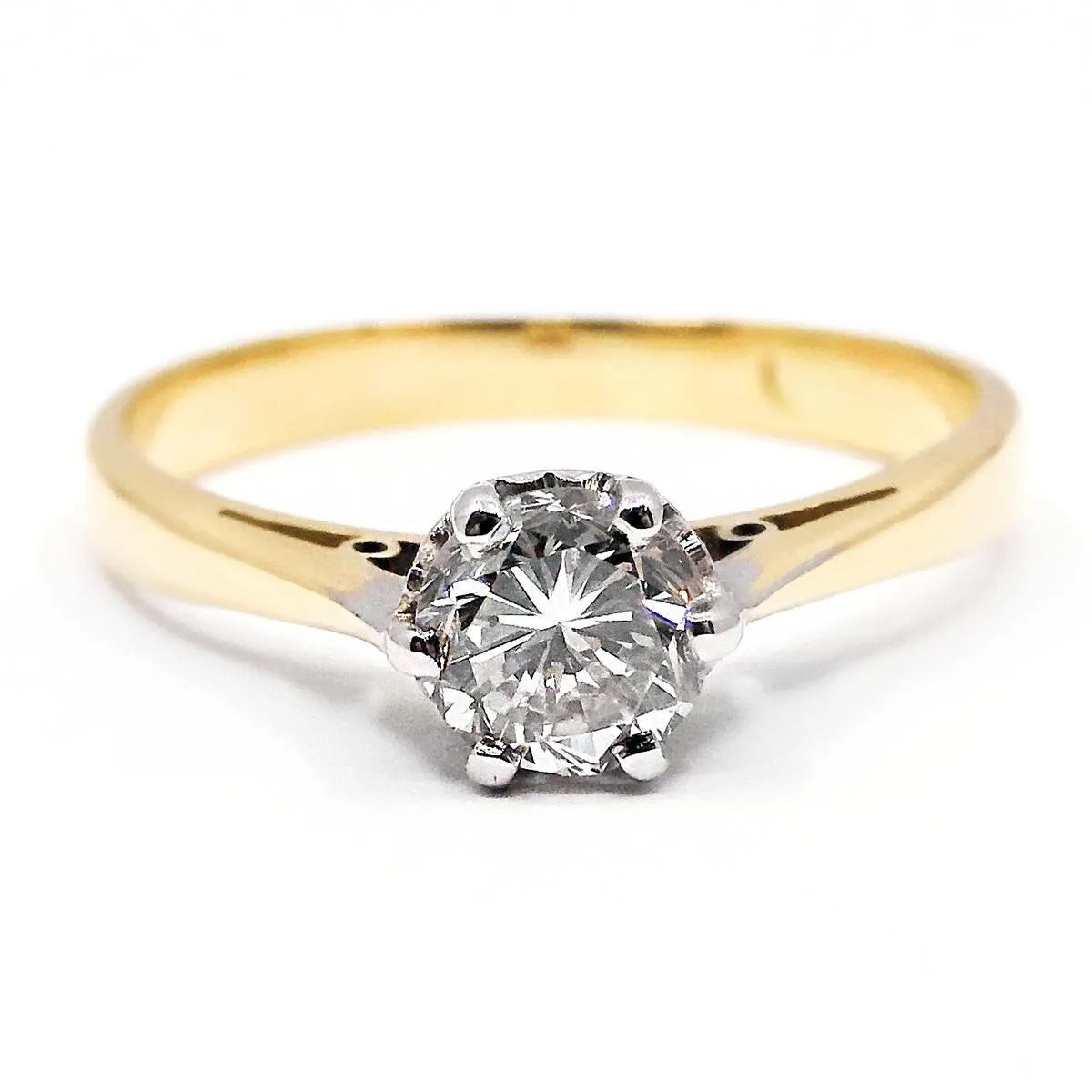 0.50ct Diamond Solitaire Ring | Pre-Loved | 18K Yellow Gold