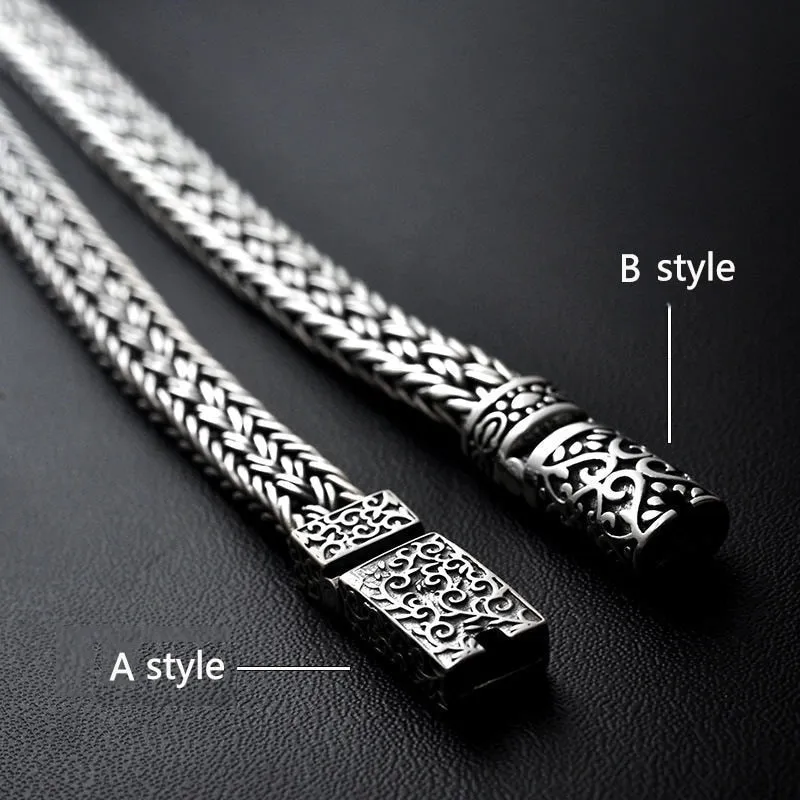 100% 925 Silver Classic Cable Chain Bracelets