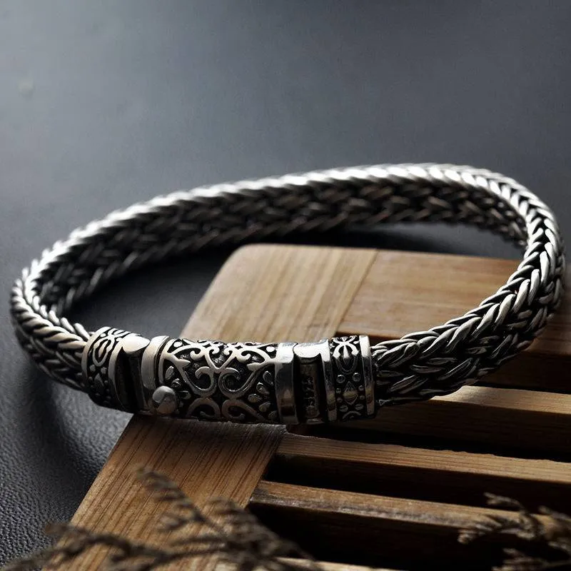 100% 925 Silver Classic Cable Chain Bracelets