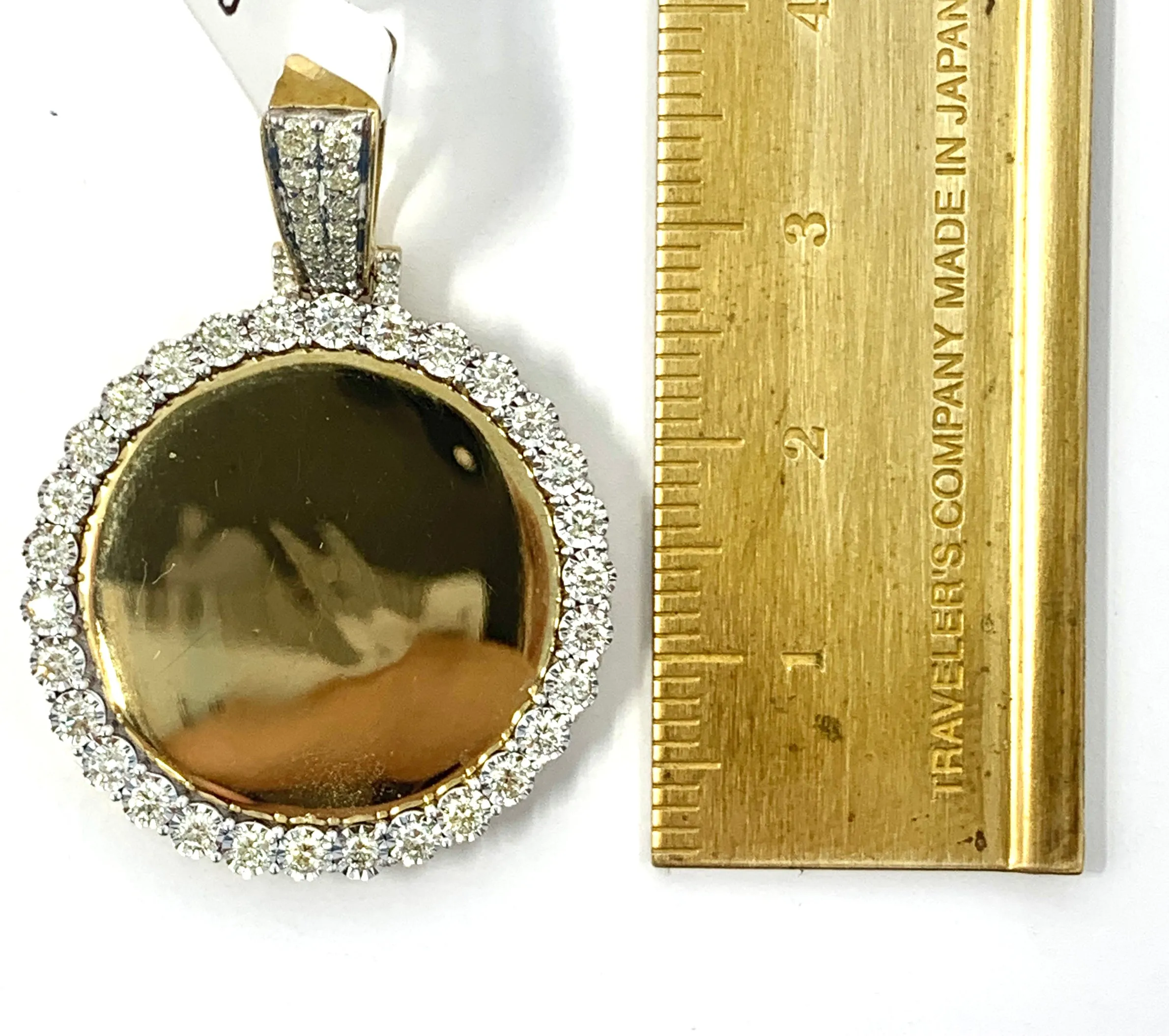 10K 0.75CT Yellow Gold Memory Pendant Charm