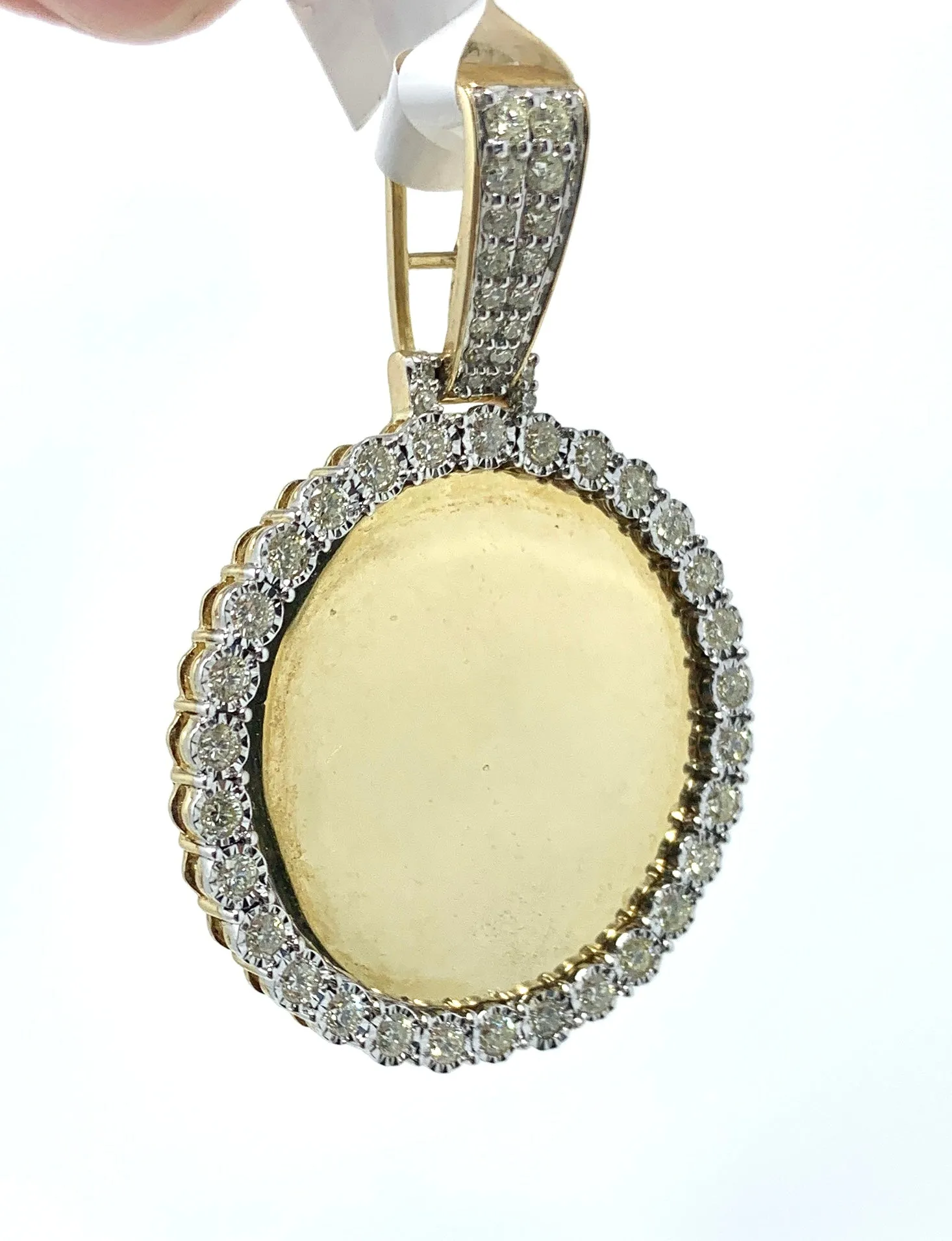 10K 0.75CT Yellow Gold Memory Pendant Charm