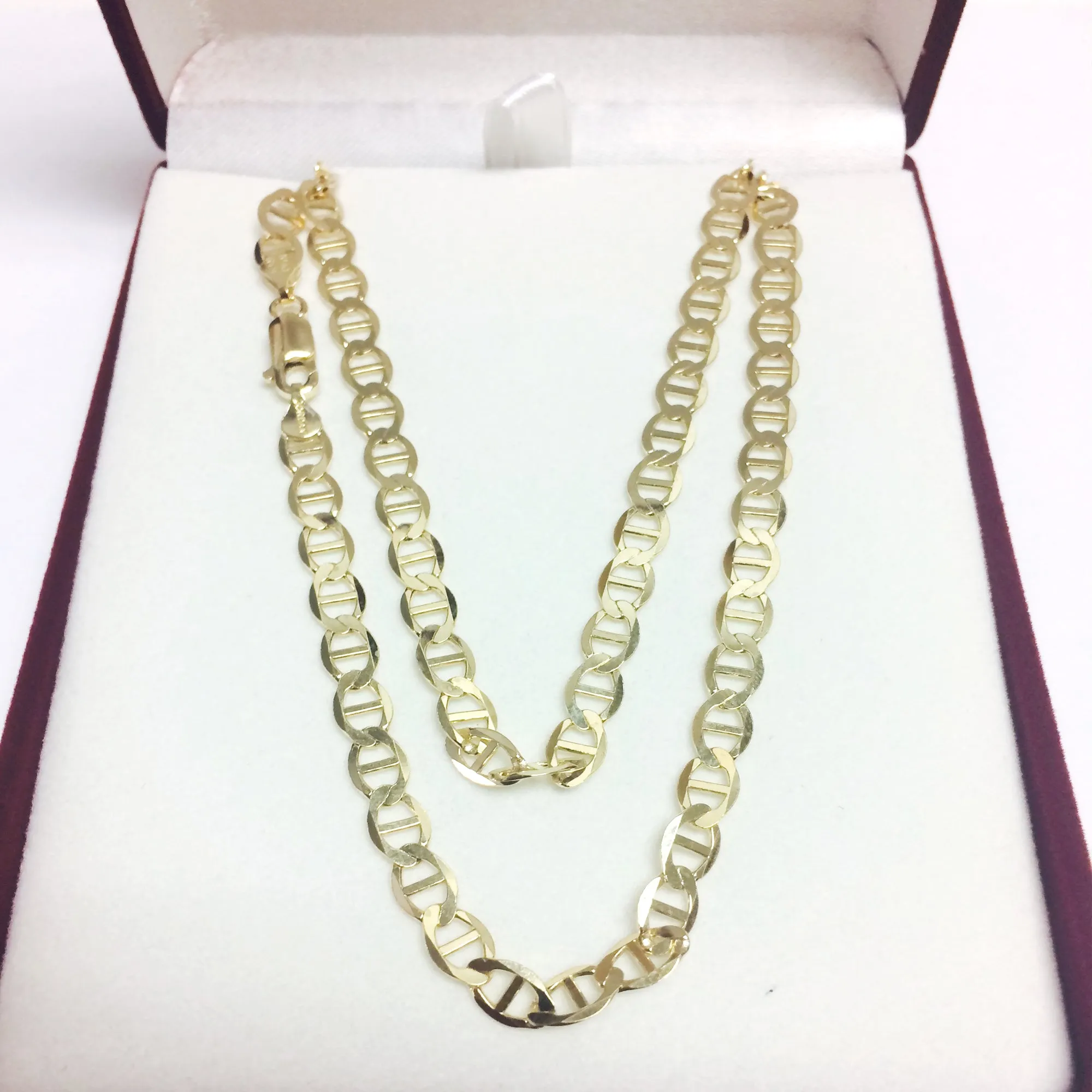 10k Yellow Gold Mariner Link Chain Necklace, 5.5mm