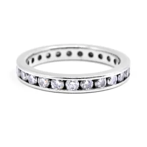 1.25ct Round Brilliant Cut Diamond Full Eternity Ring | Pre-Loved | Platinum