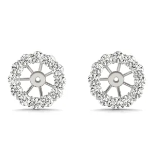 14K Diamond Stud Diamond Earring Jacket