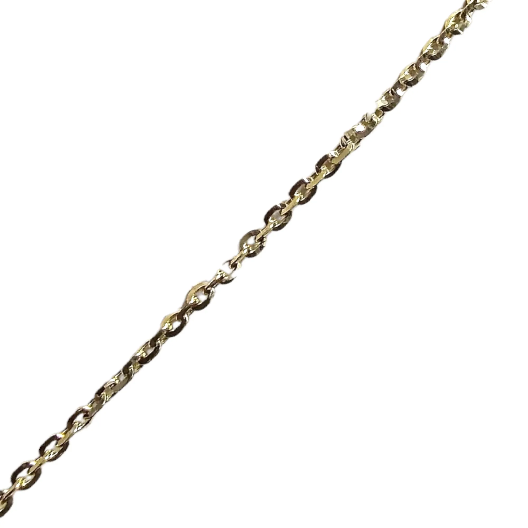 14Kt Tri Color Gold Three Ring Necklace