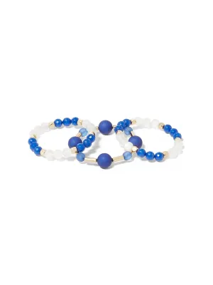 3-Piece Beaded Stretch Bracelet Set