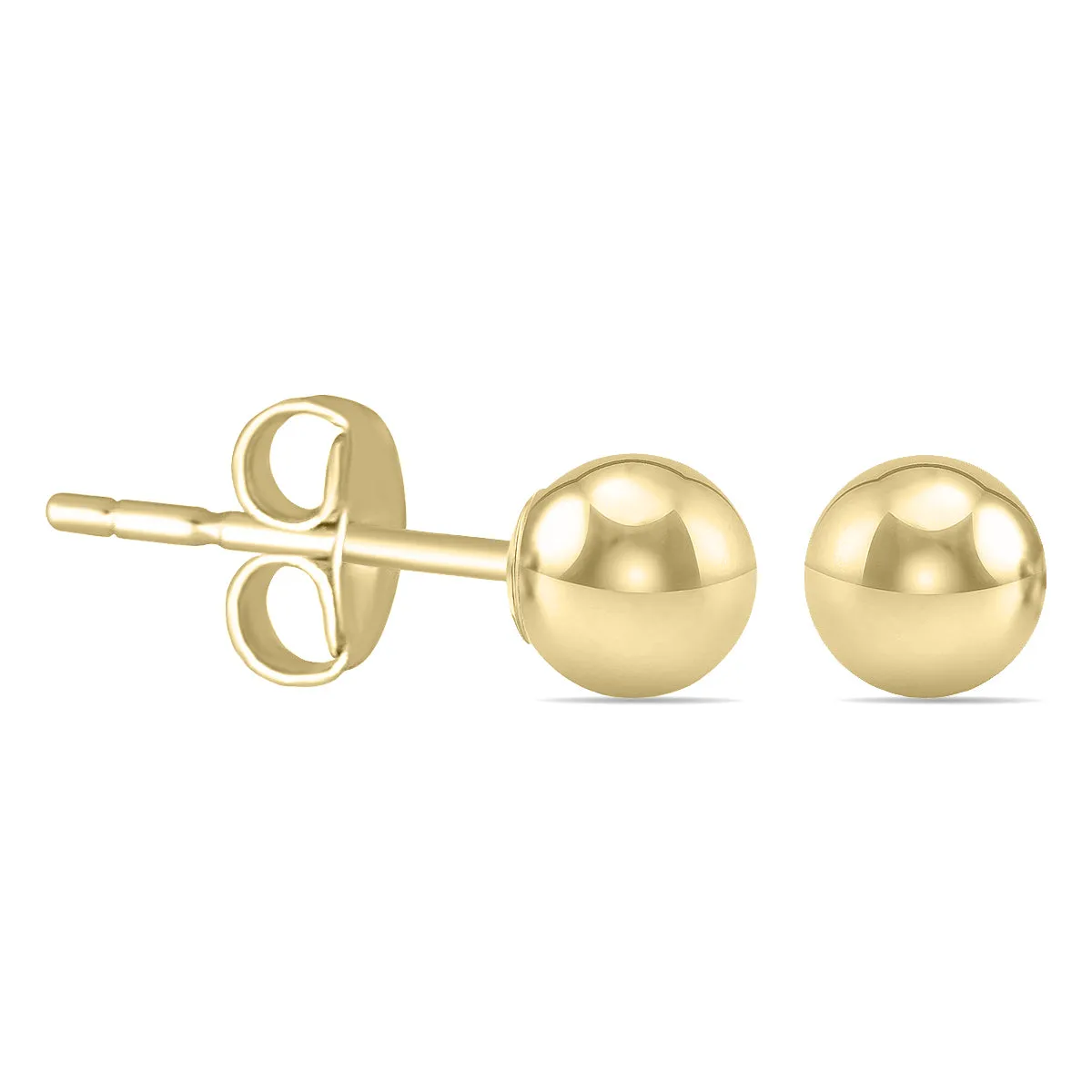 3Mm 14K Yellow Gold Filled Round Ball Earrings