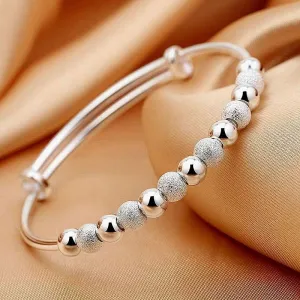 925 sterling silver Luxury Beads bracelets Bangles cute for women fashion party wedding jewelry Adjustable