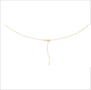 9ct yellow old diamond cut curb link chain, adjustable 16"/41cm   18"/46cm, suitable for pendants. 32020