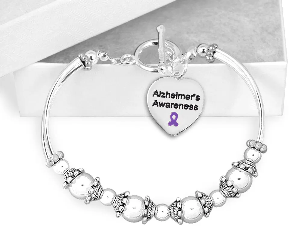 Alzheimer's Awareness Partial Beaded Bracelets