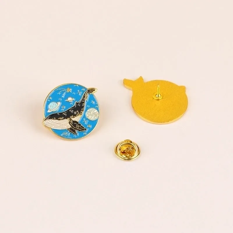 Beach Modern Style Pin Animal Whale Alloy Plating Unisex Brooches