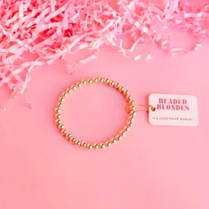 Beaded Blondes - 5MM Gold Beaded Bracelet