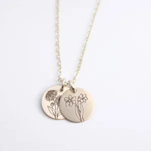 Birth Flower Necklace