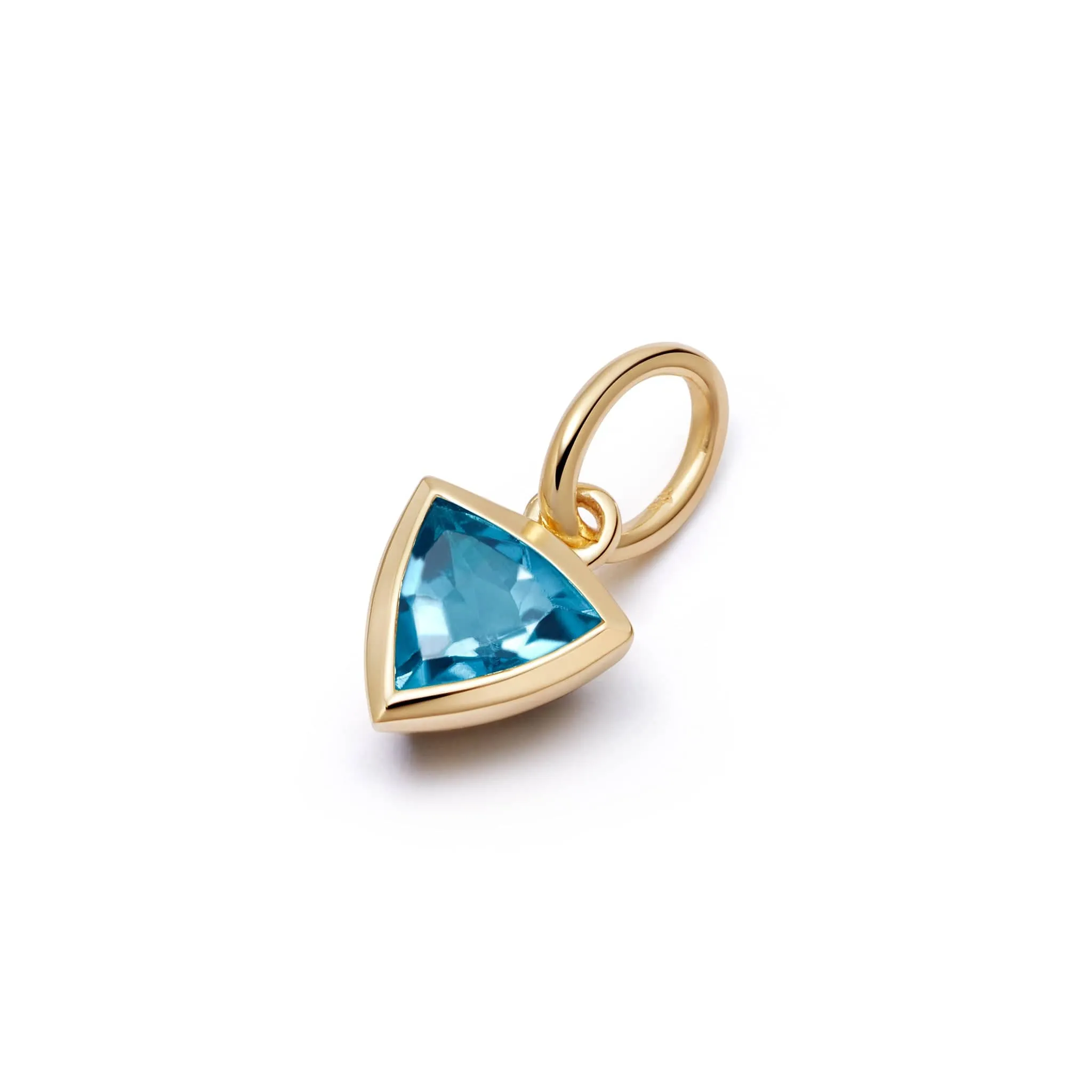 Birthstone Charm Pendant 18ct Gold Plate