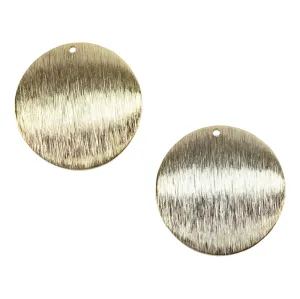 Brass Pendants - Round - Pkg/2