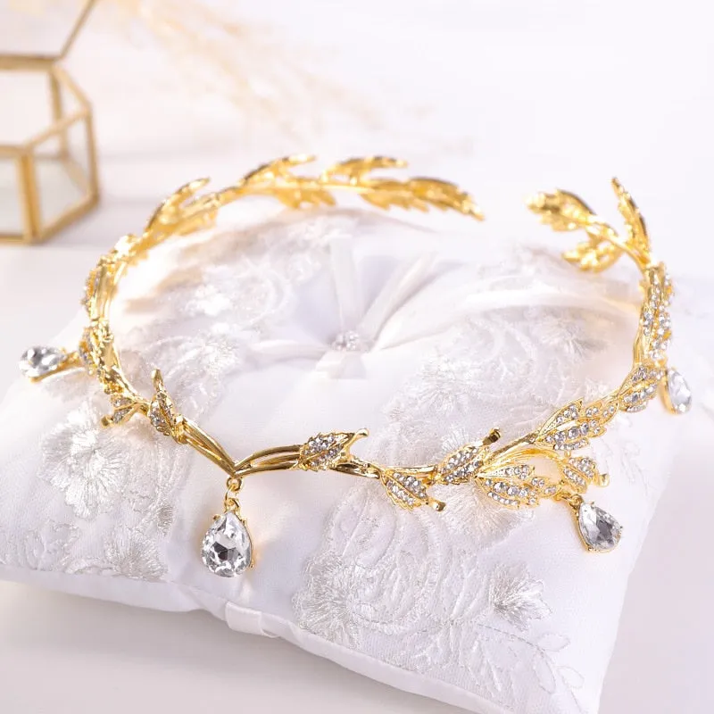 Bridal Hair Accessories l Rhinestone Wedding Forehead Headband  l Hair Comb l Hair Chain HP-06