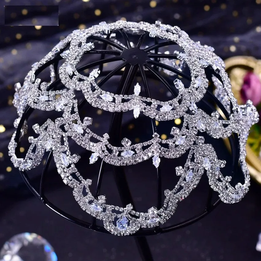 Bridal Hair Accessories l Rhinestone Wedding Forehead Headband  l Hair Comb l Hair Chain HP-09