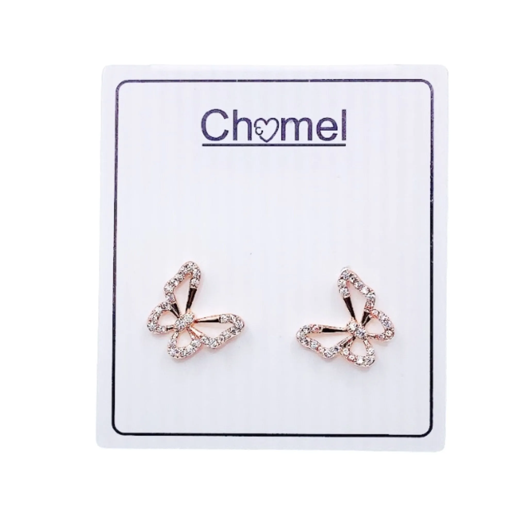 Butterfly Cubic Zirconia Earrings