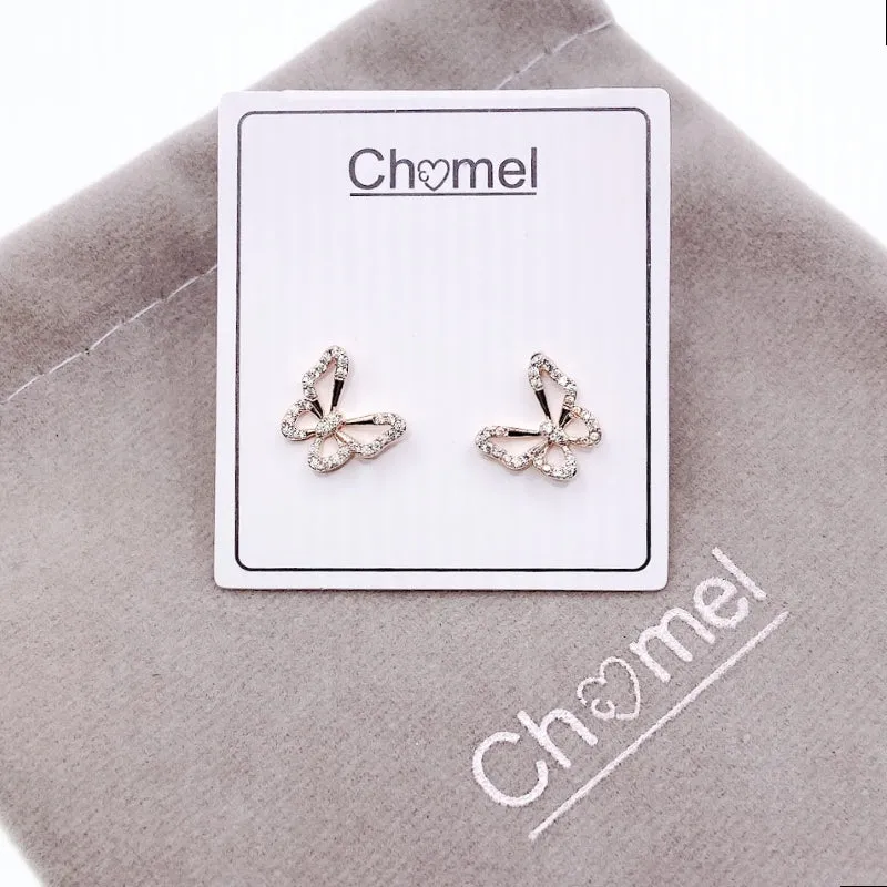 Butterfly Cubic Zirconia Earrings