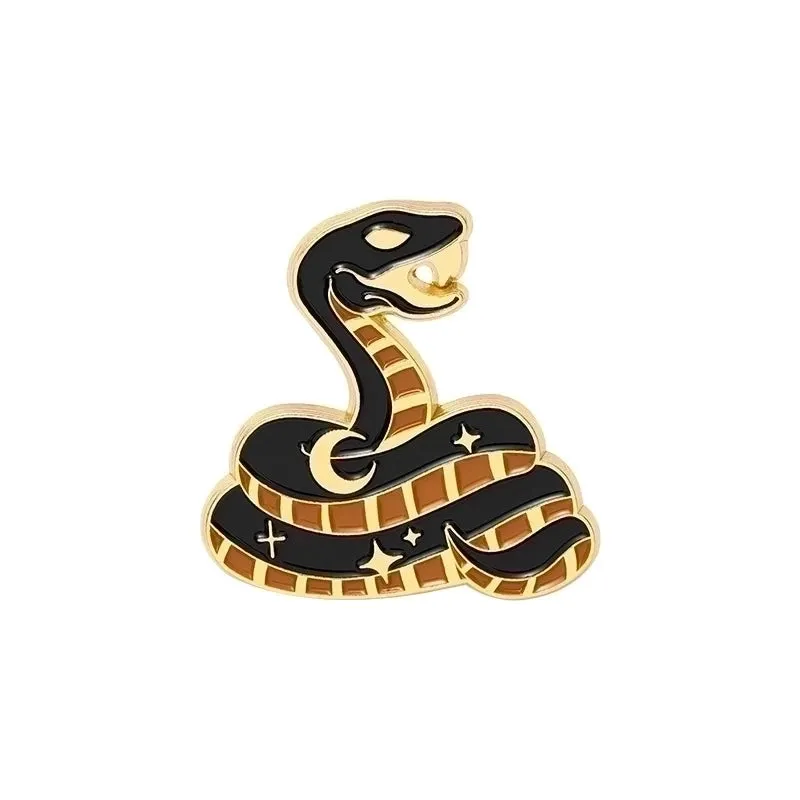 Casual Modern Style Pin Wolf Snake Bat Alloy Stoving Varnish Plating Unisex Brooches