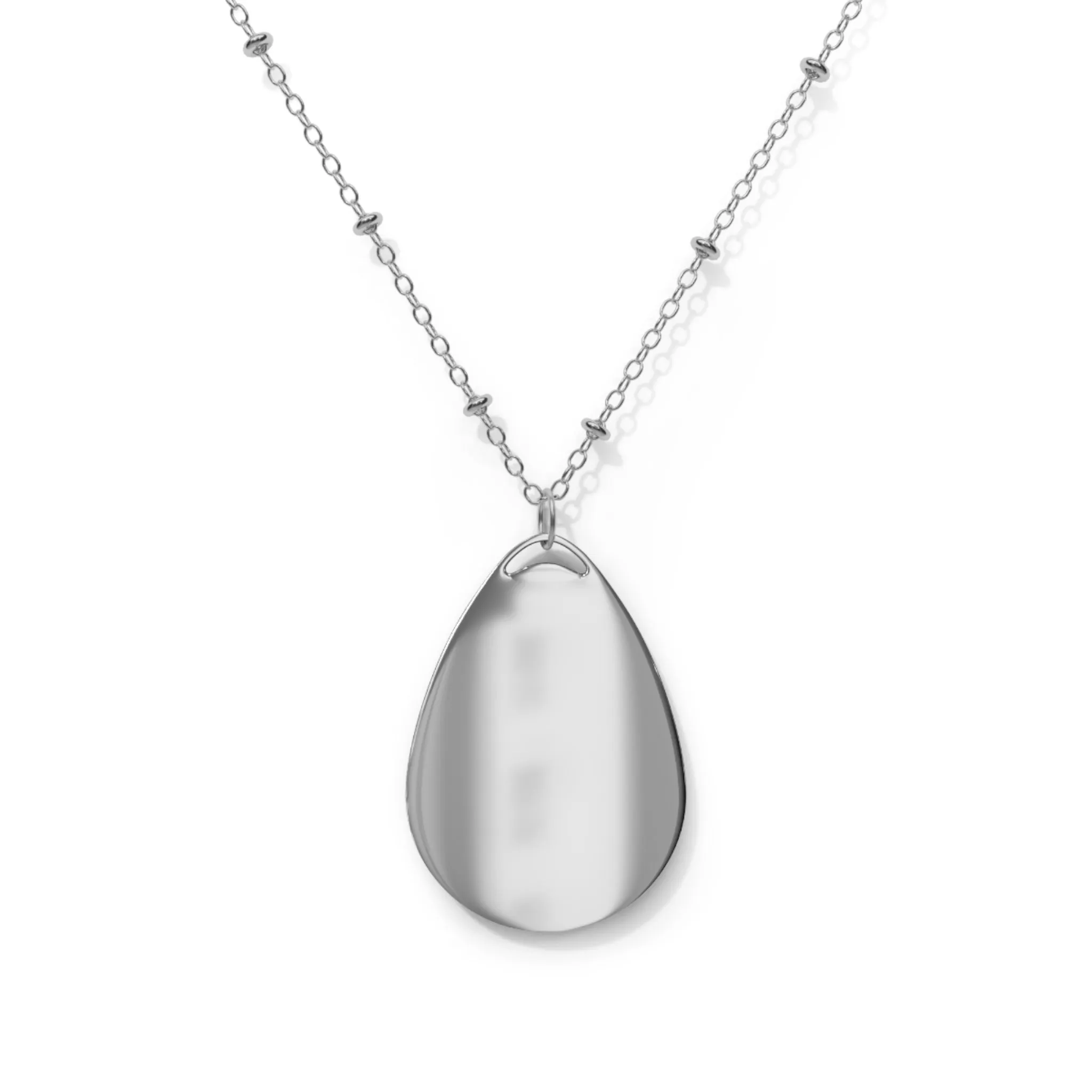 Charlotte Latin Oval Necklace