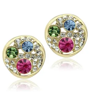 CJG2073 Stainless Steel Top Grade Crystal Earrings