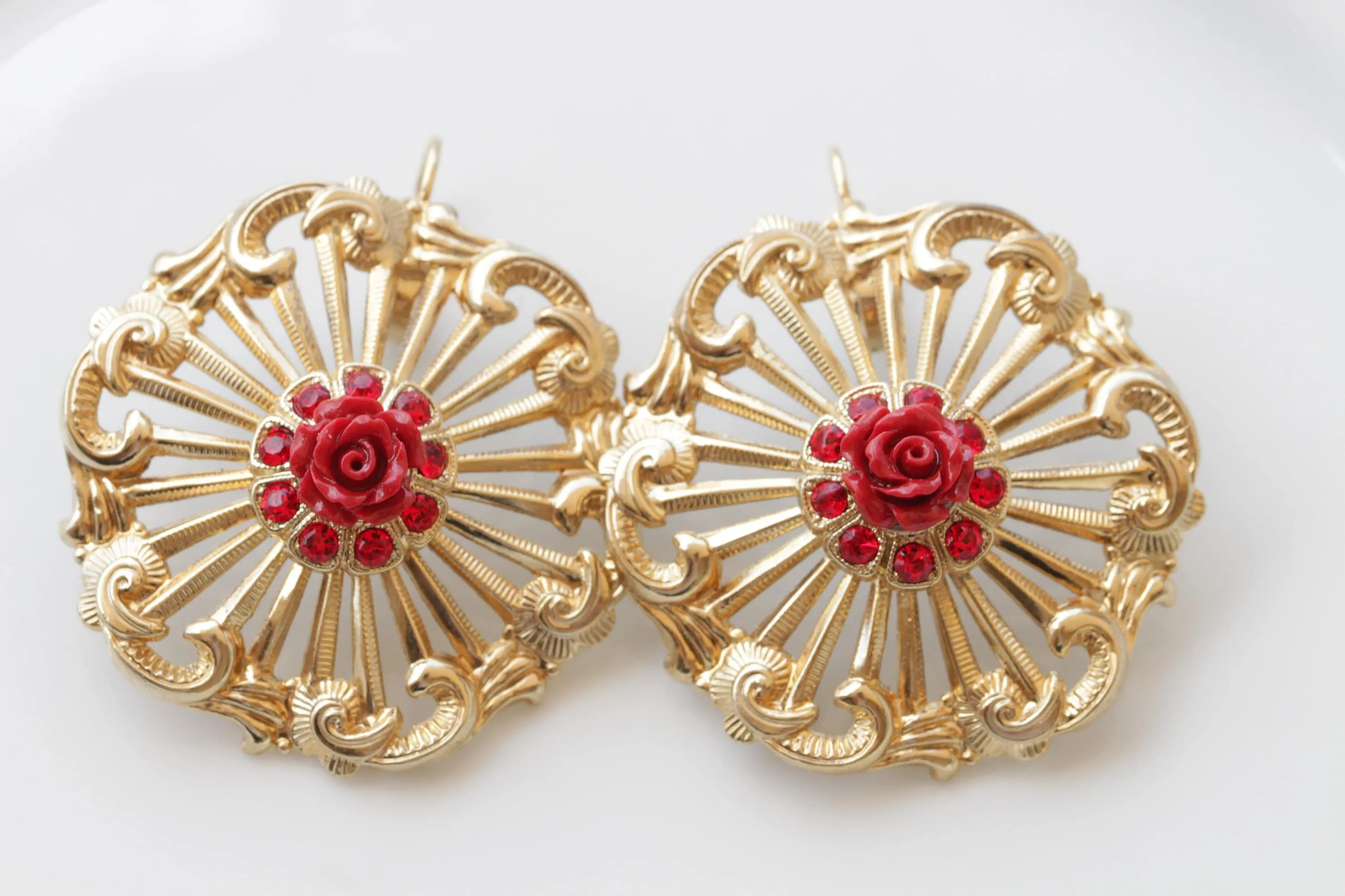 Coral flower Earrings