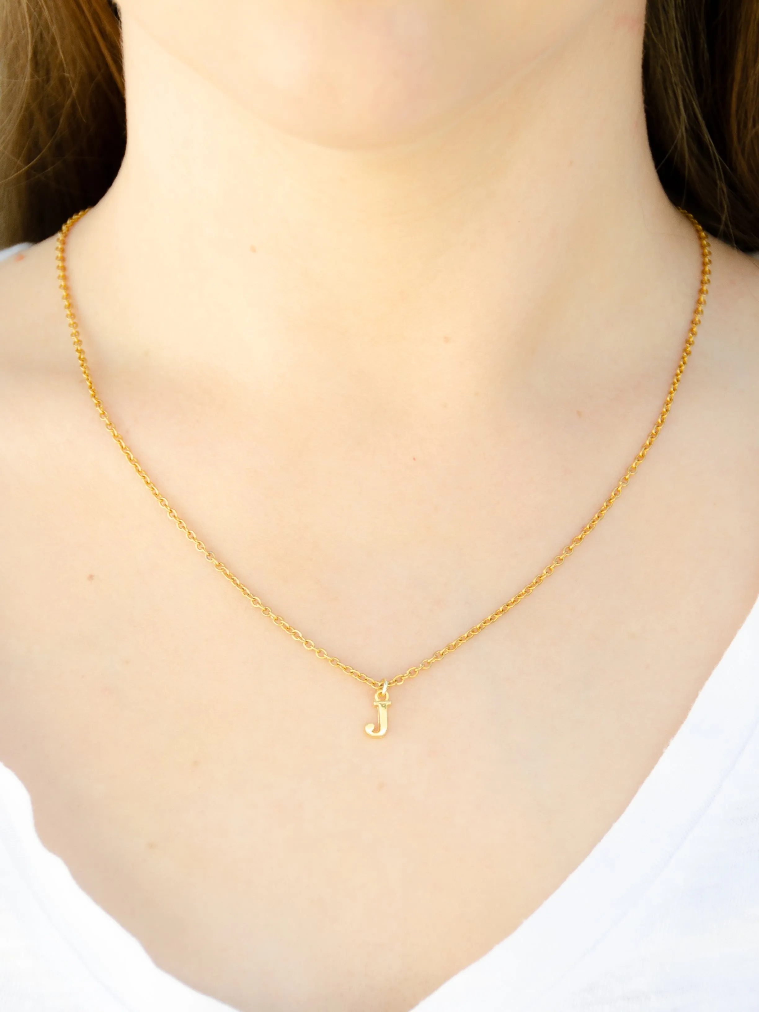 Custom Congrats 14K Gold Initial Necklace