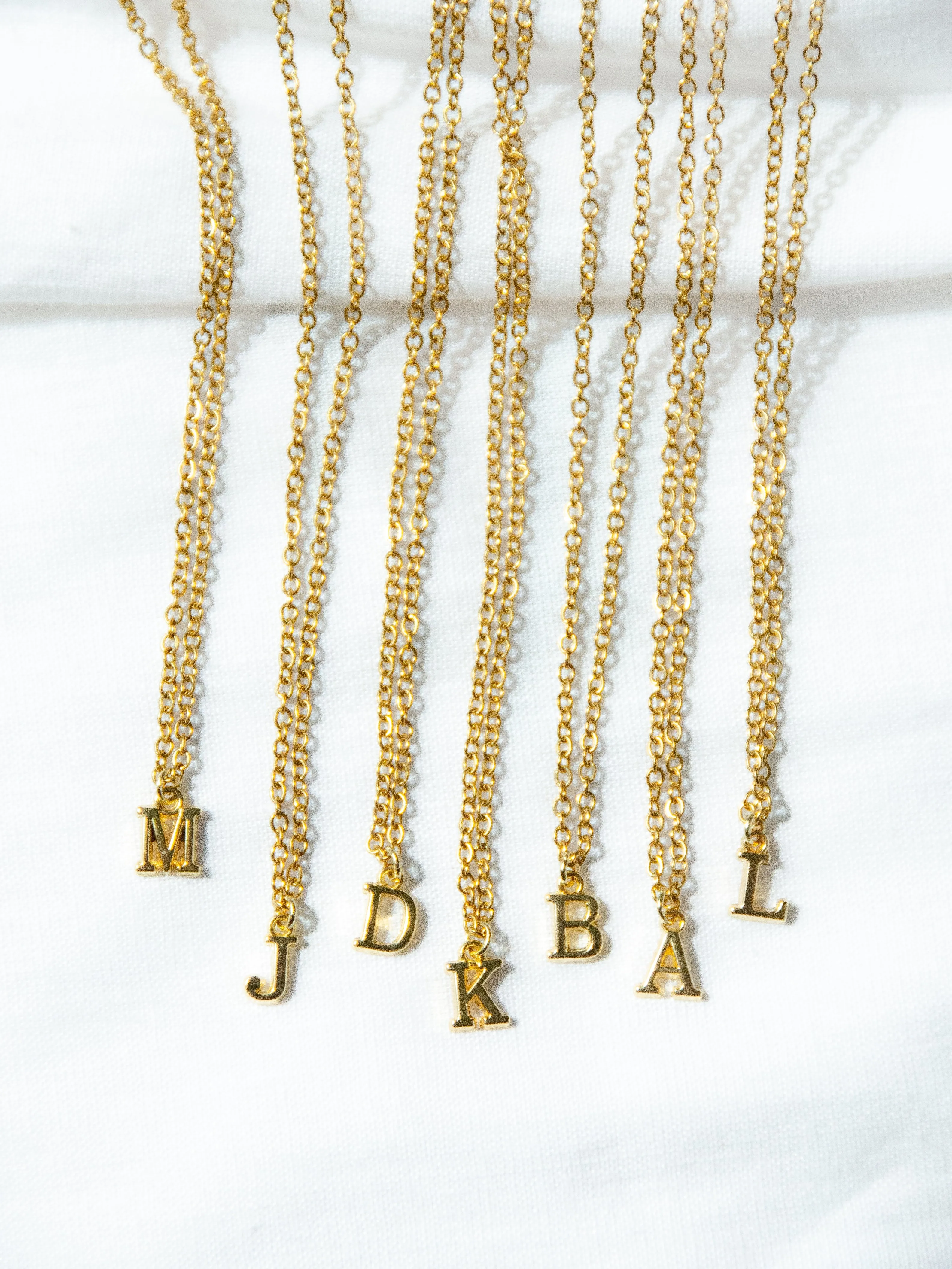 Custom Congrats 14K Gold Initial Necklace