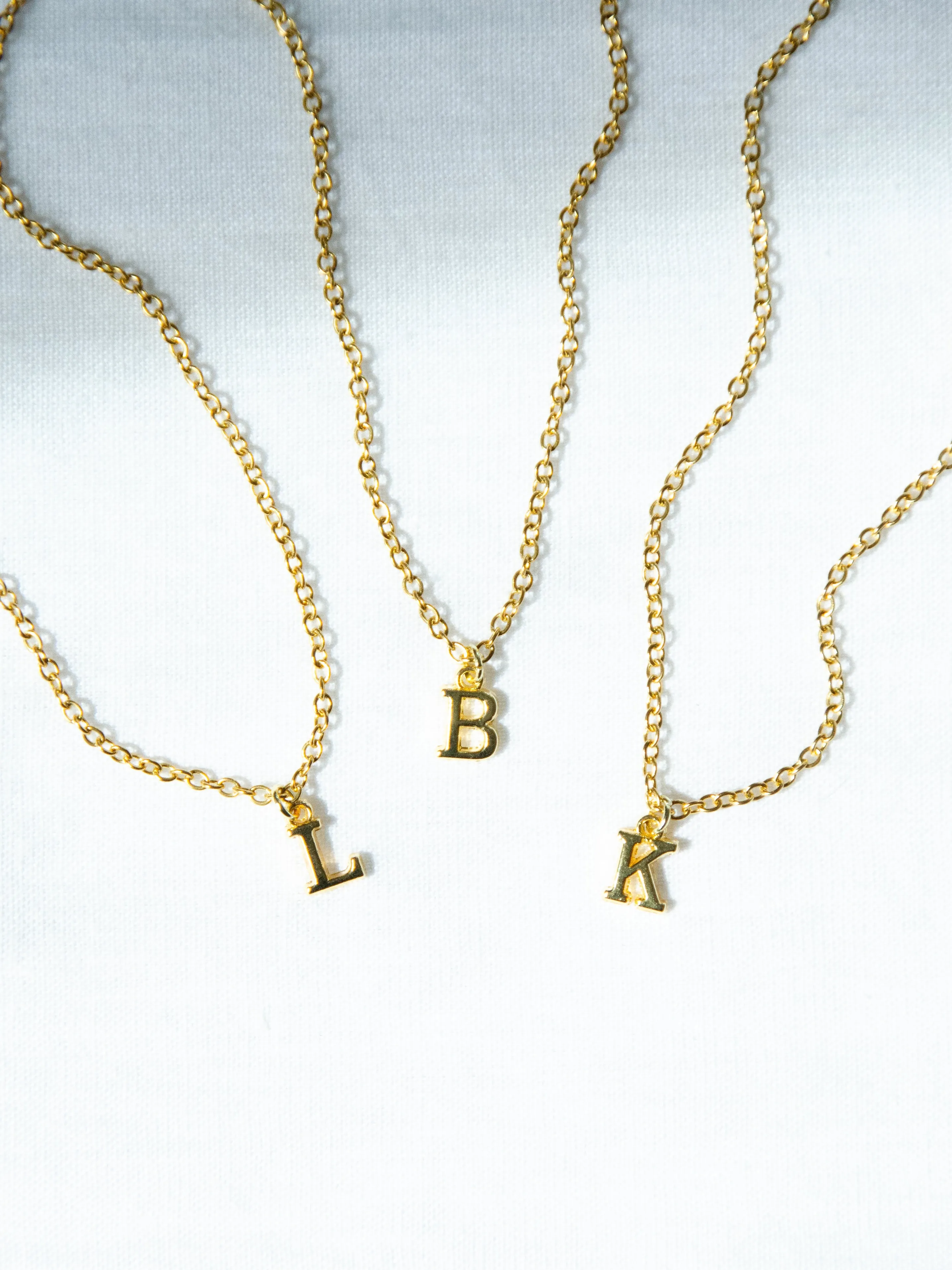 Custom Congrats 14K Gold Initial Necklace