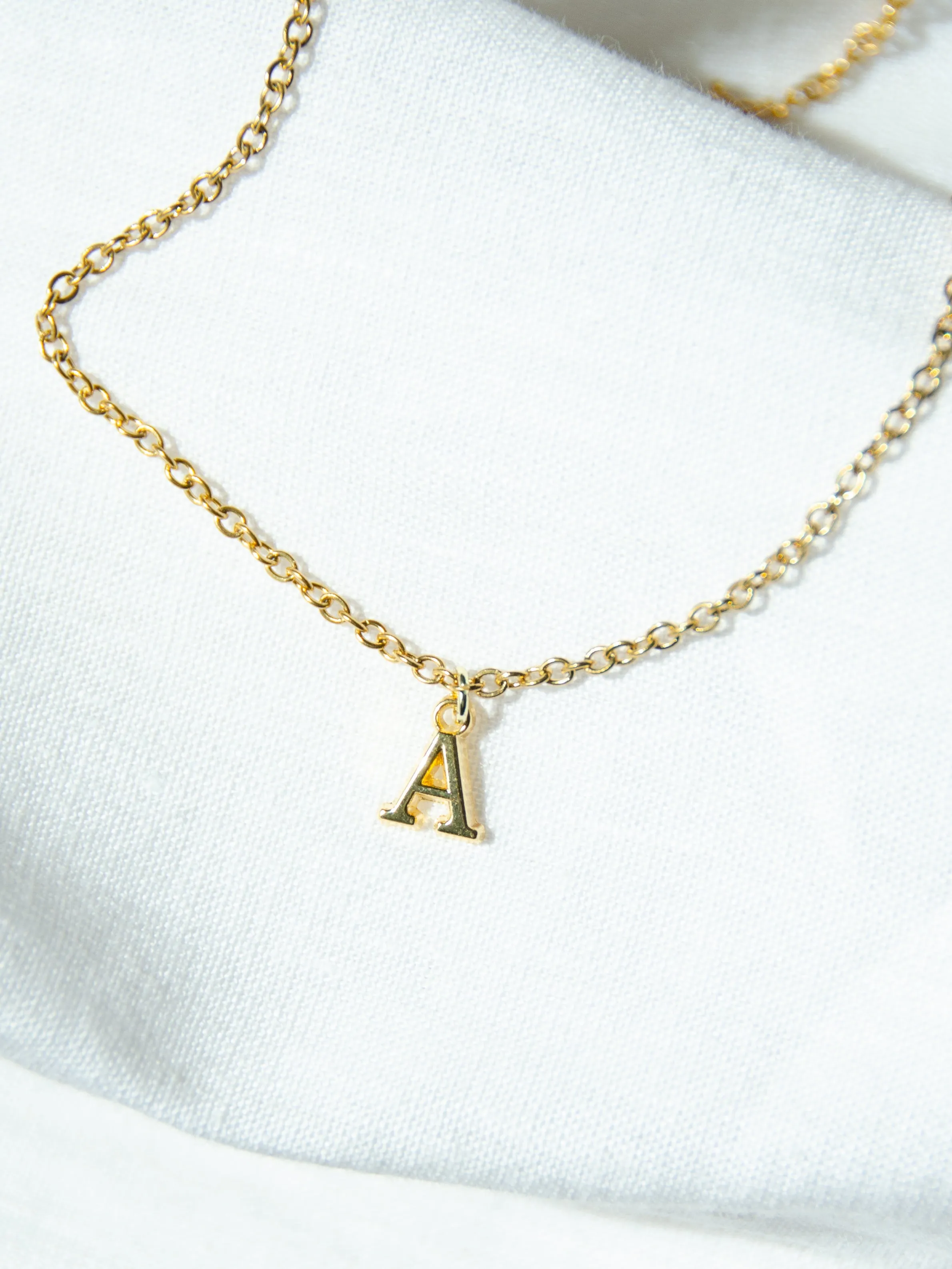 Custom Congrats 14K Gold Initial Necklace