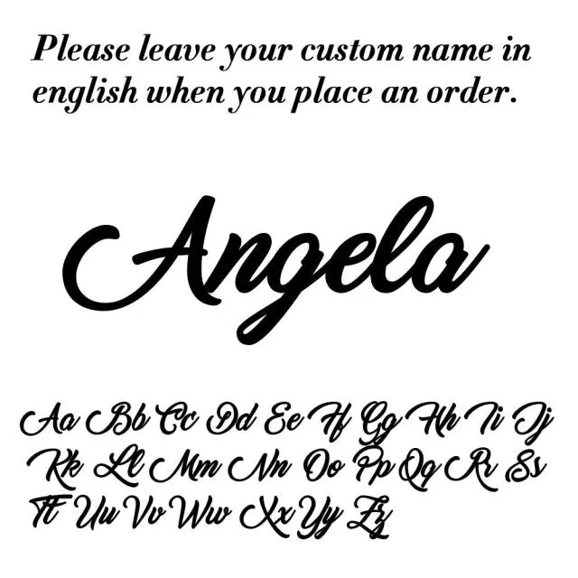 Custom Name Necklace Personalized Steel Color Stainless Steel Necklaces For Women Man Customized Jewelry