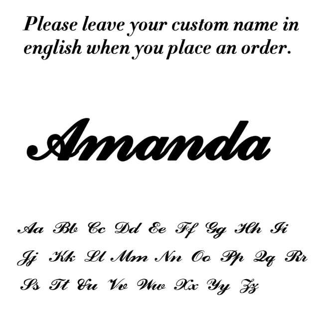 Custom Name Necklace Personalized Steel Color Stainless Steel Necklaces For Women Man Customized Jewelry