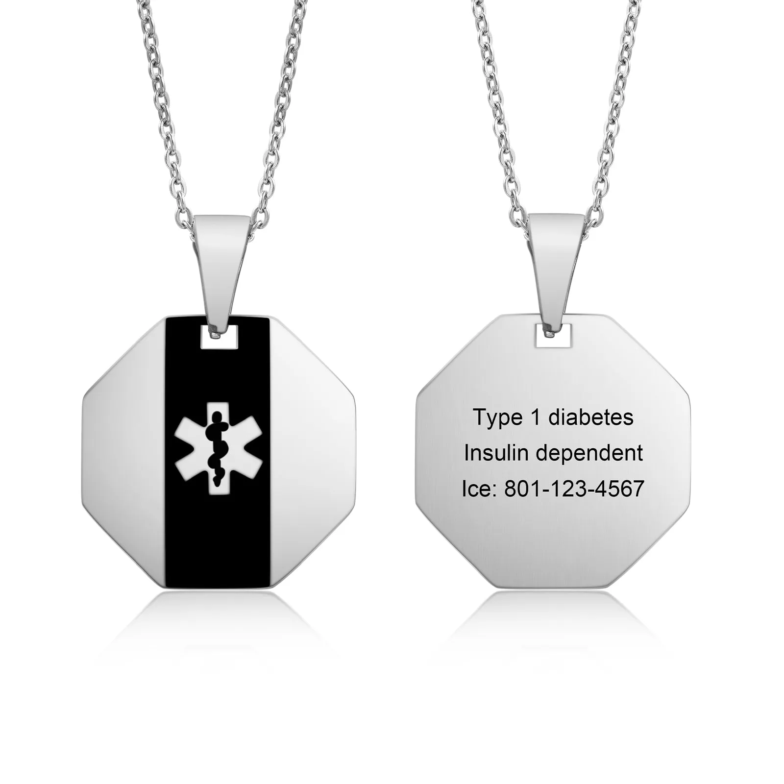 Custom Stainless Steel Medical Necklace