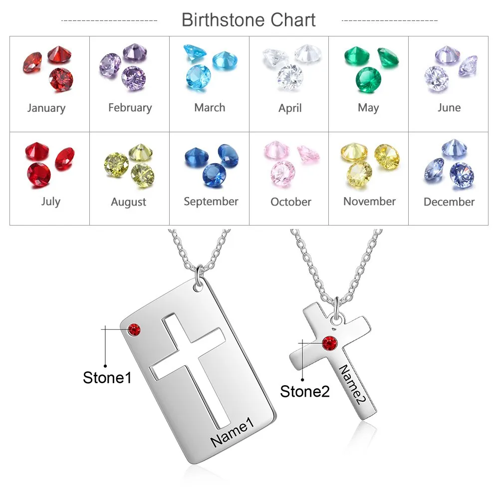 Customized 2 Pcs BFF Necklace Set Personalized