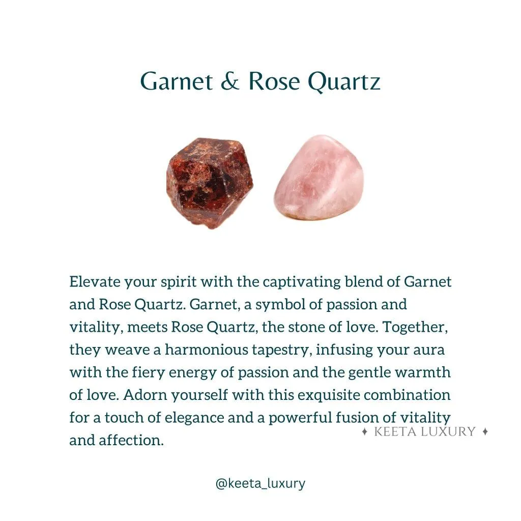 Divine Emotions  - Rose Quartz & Garnet Bracelets