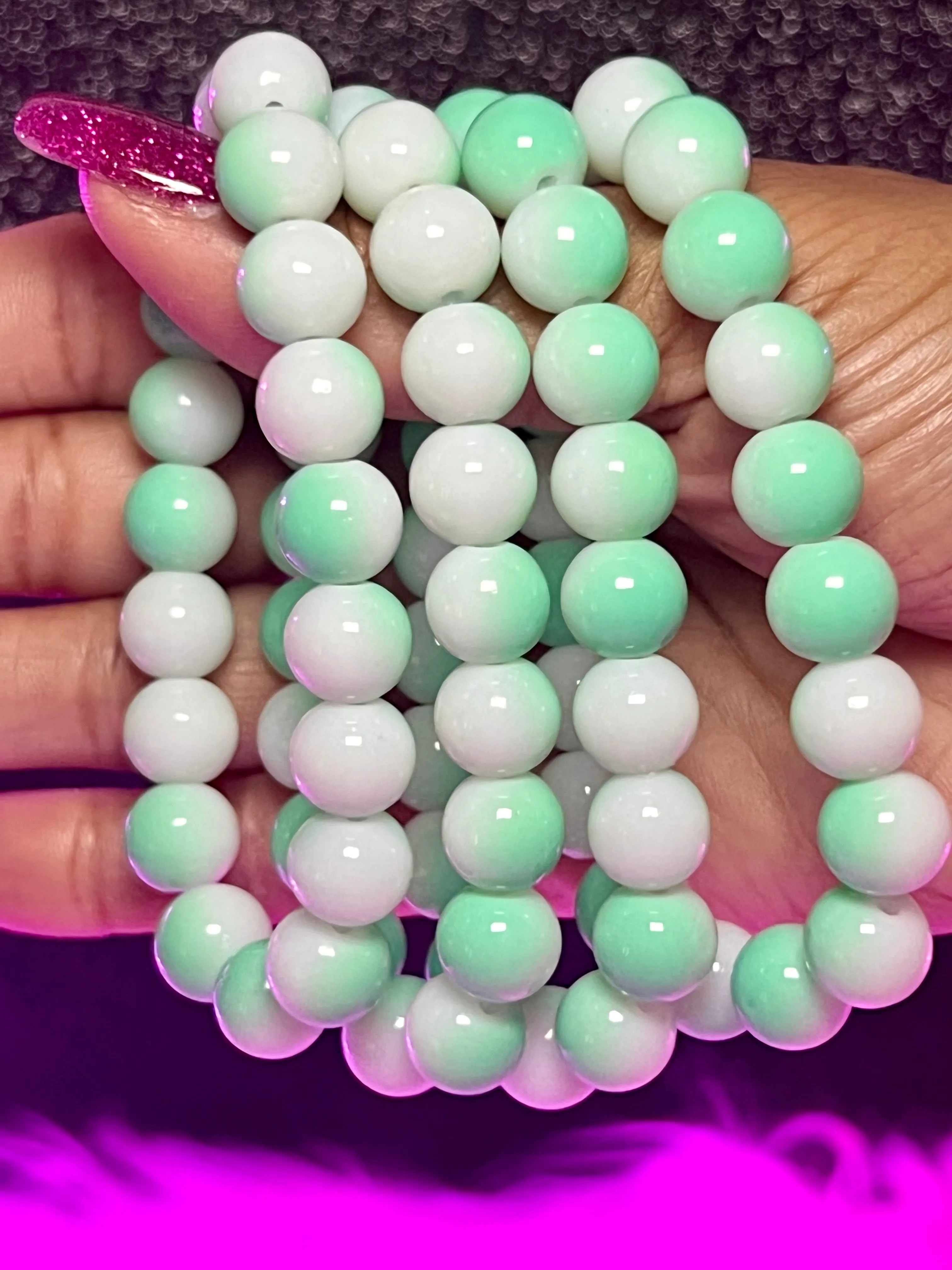 Double Mint Beaded Bracelet (1pc)