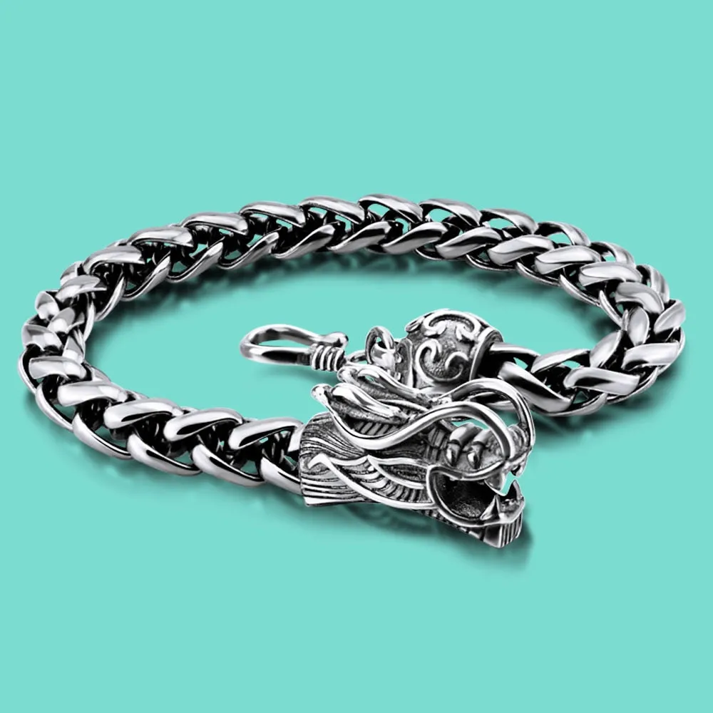 Dragon Clasp Braid Style Chain Bracelets