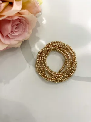 Final Touch Beaded Bracelet Set in Gold