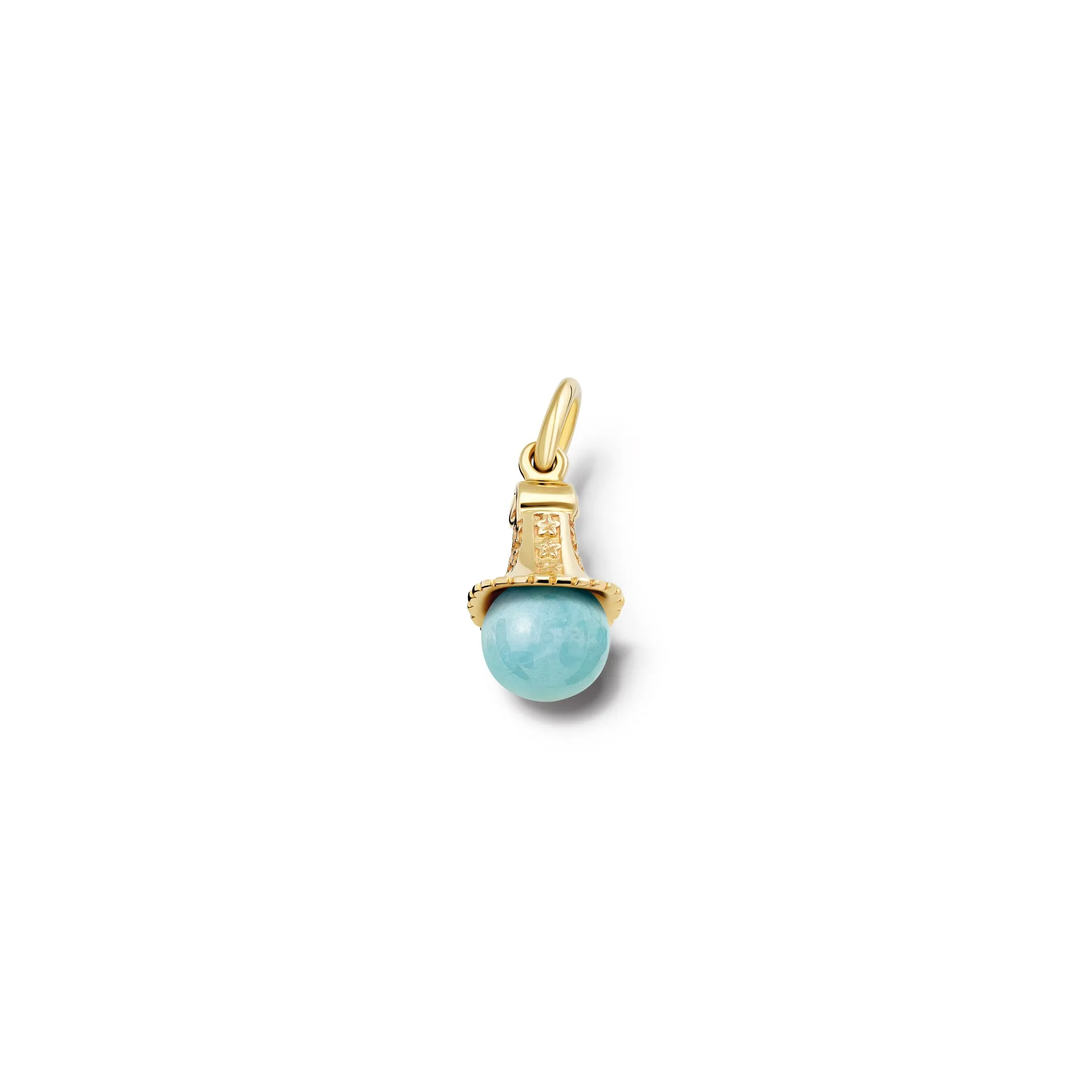 Fouquet Necklace Pendant Yellow Gold - Aquamarine