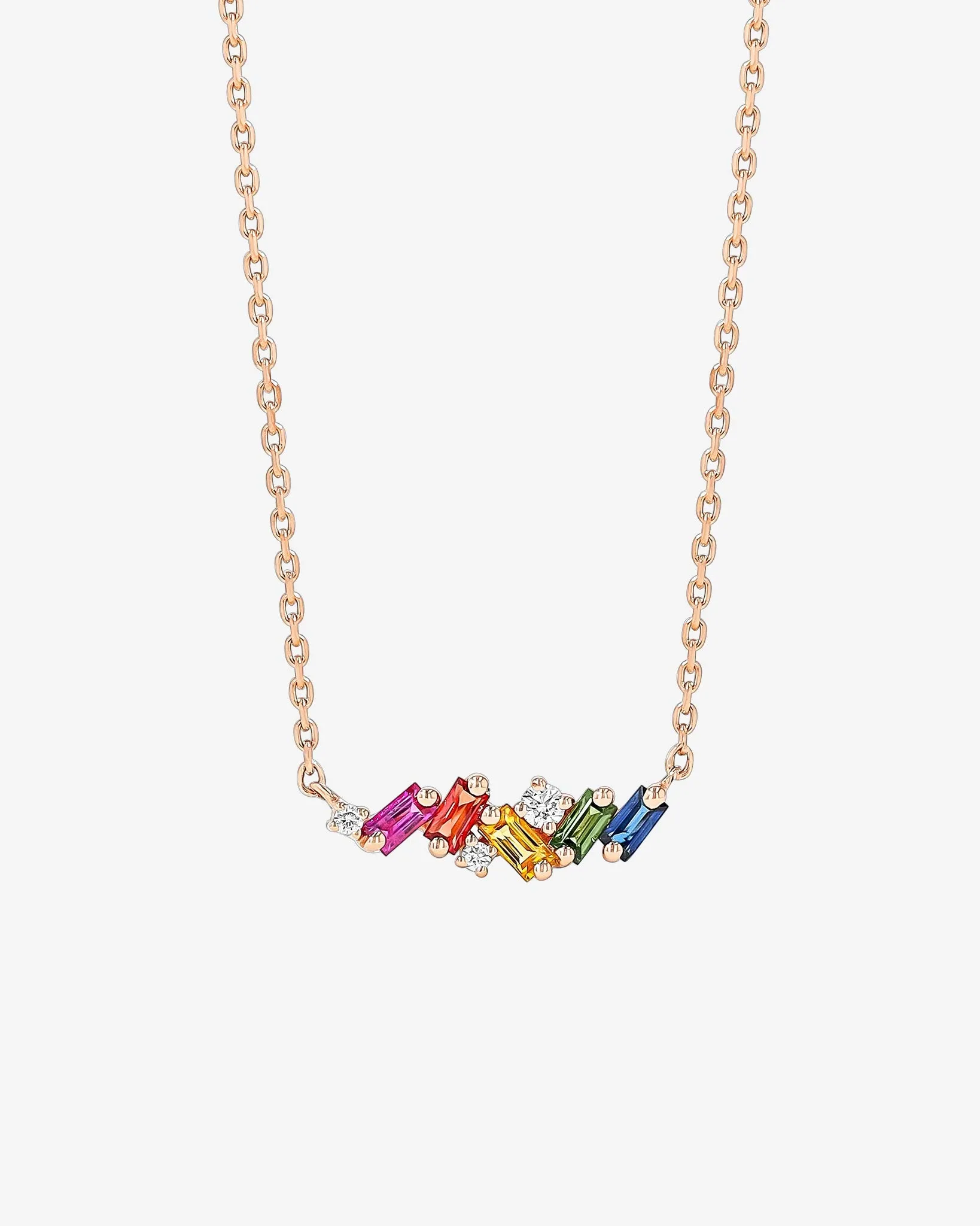 Frenzy Rainbow Sapphire Mini Bar Pendant