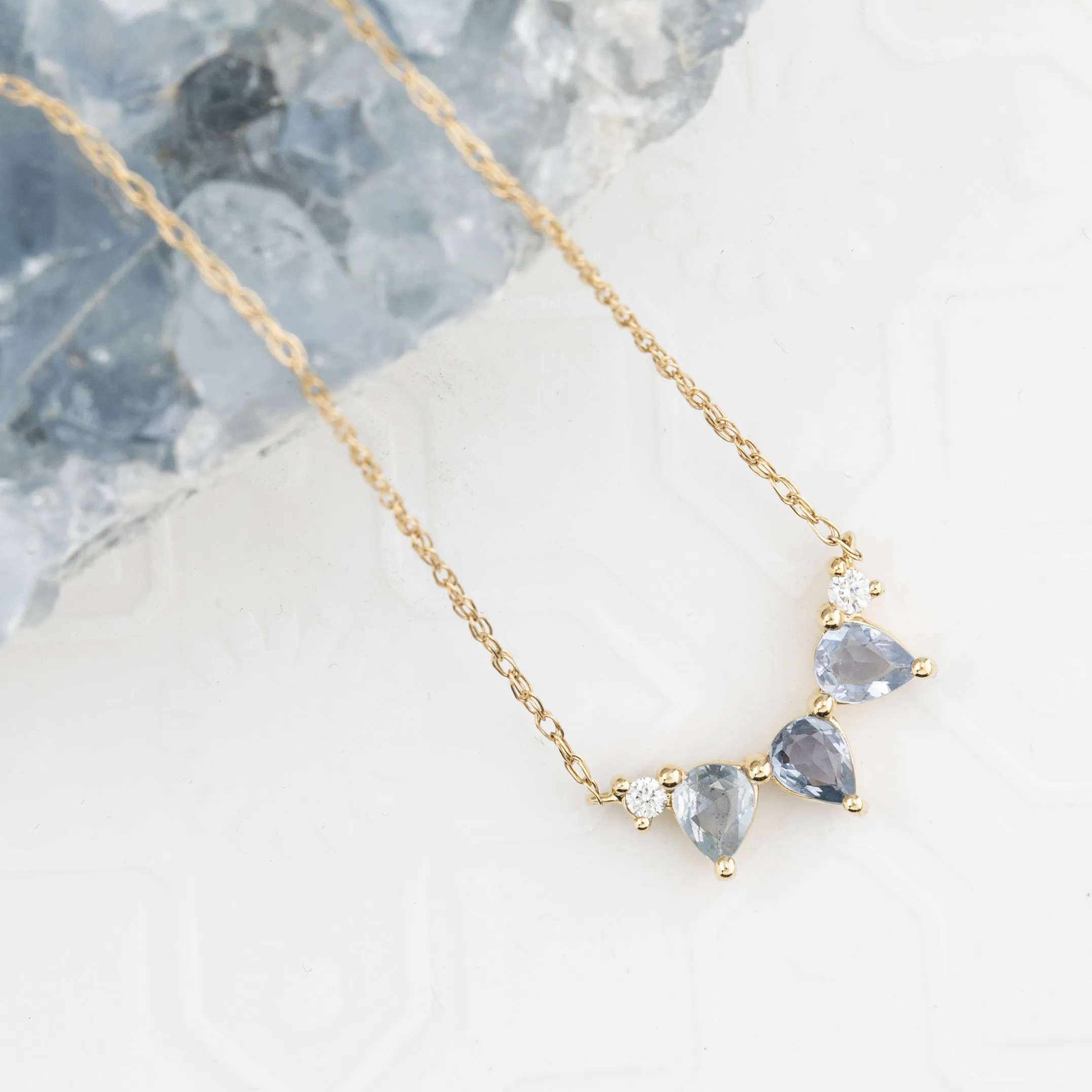 Gloria Sapphire and Diamond Necklace (One of a kind)