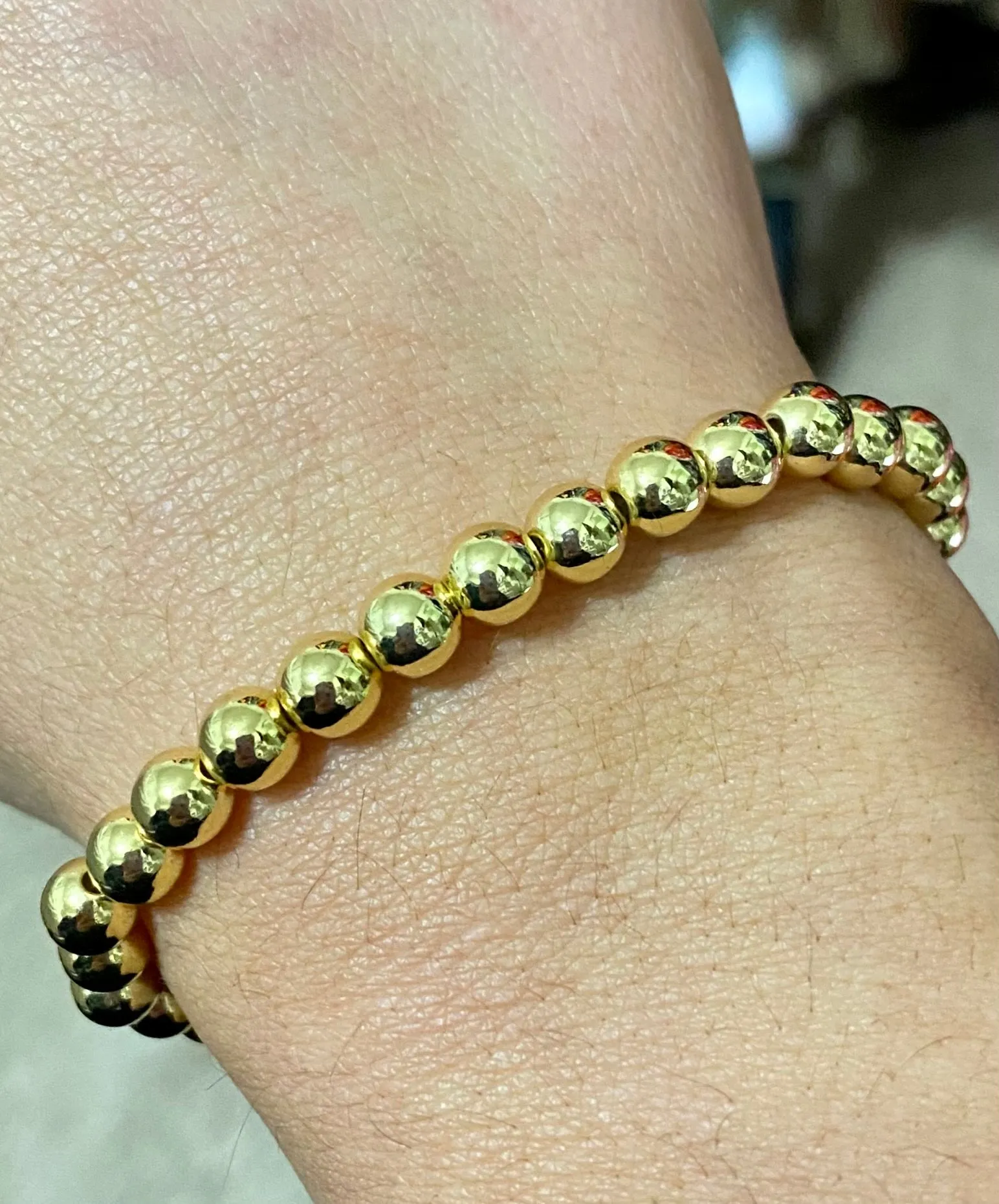 Gold Bead Bracelet