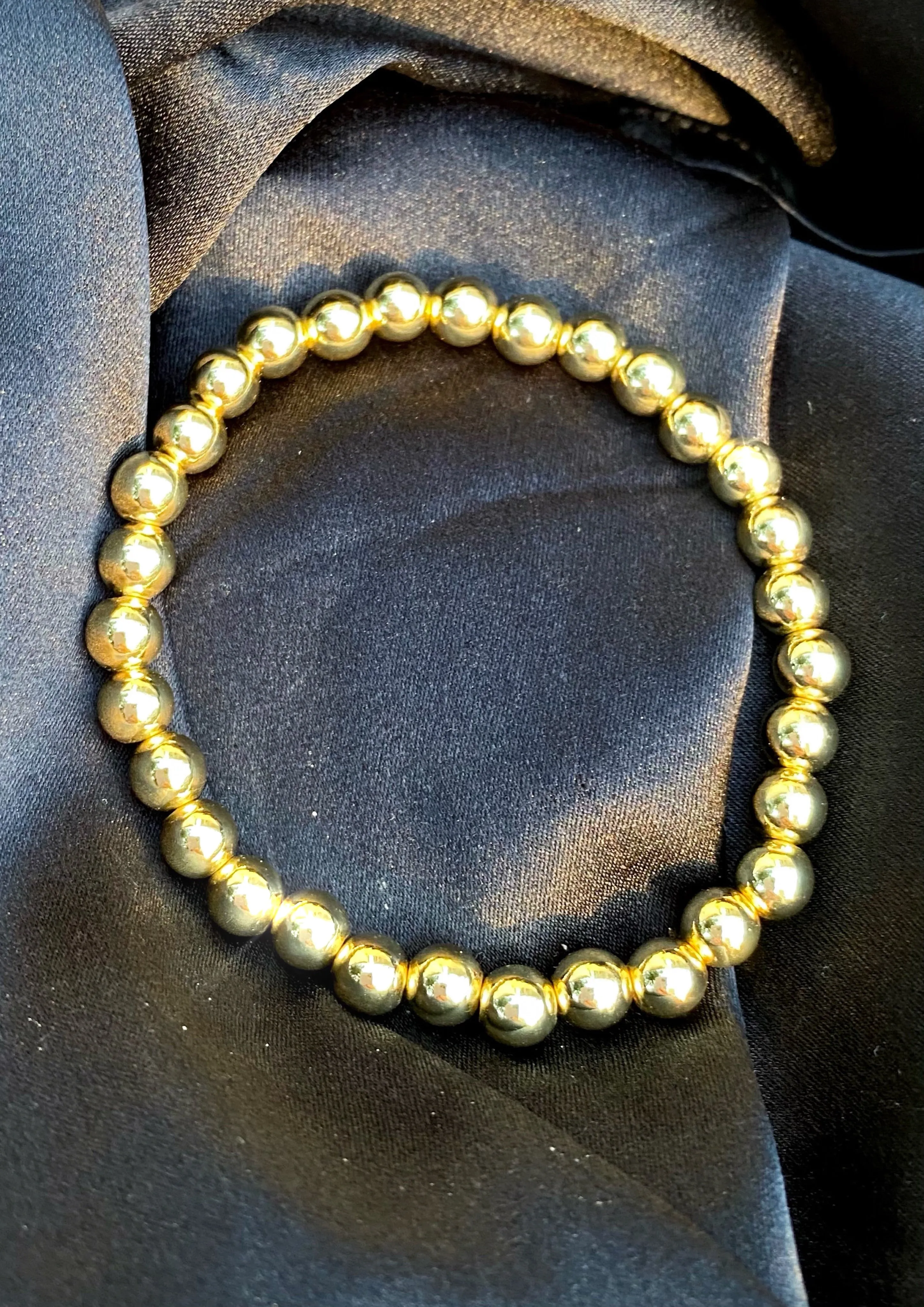 Gold Bead Bracelet