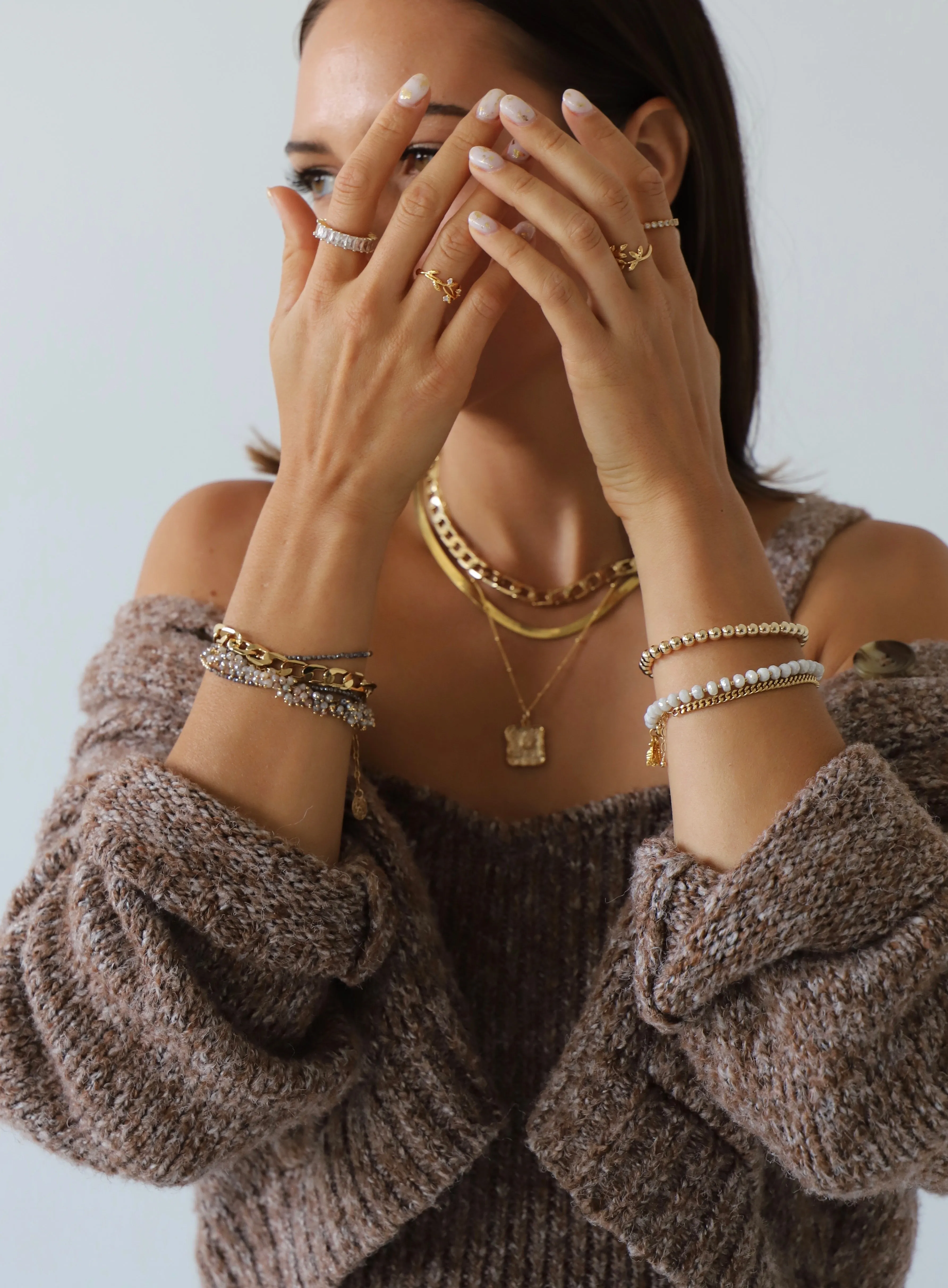 GOLD FILLED BEADED BRACELETS