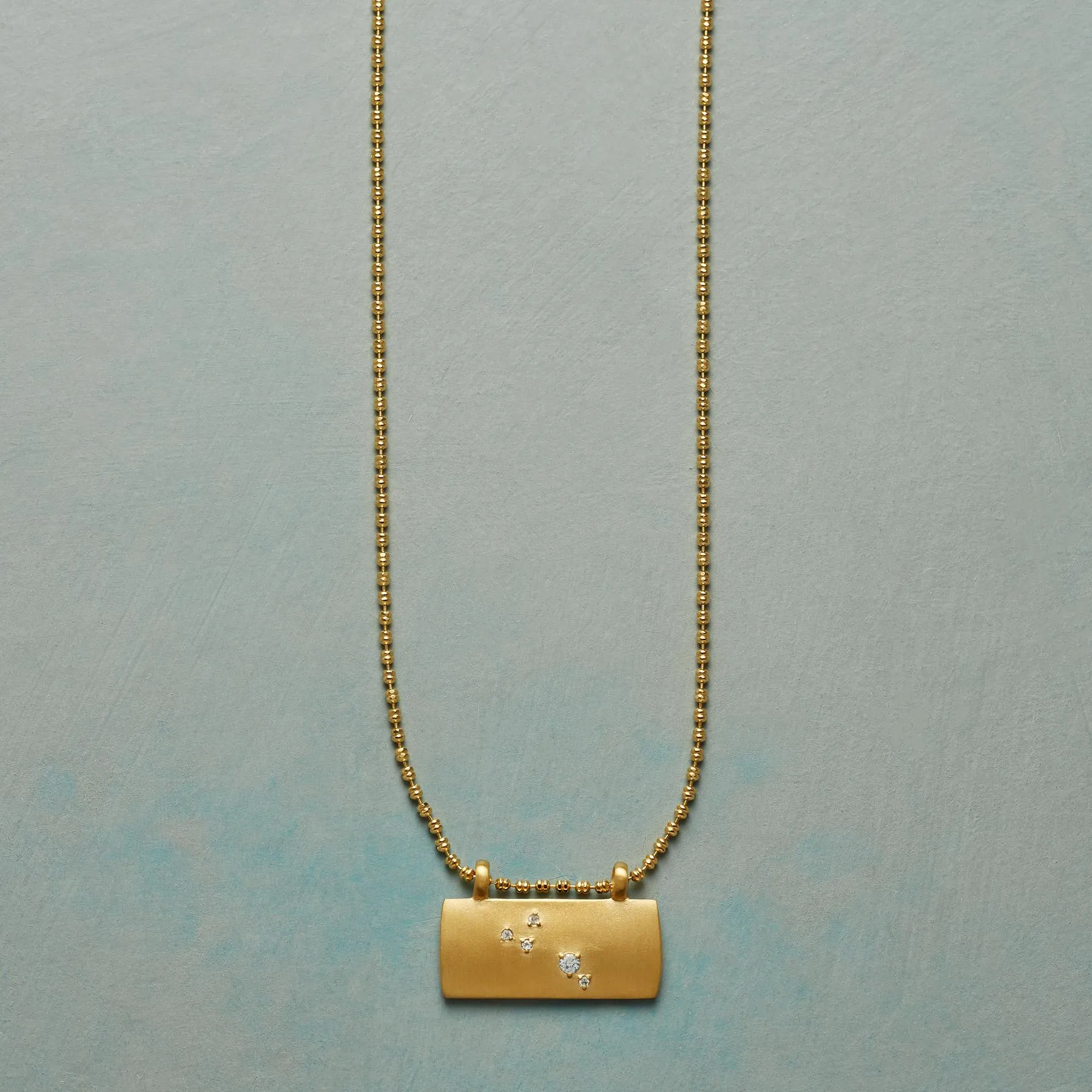 Gold Plate Astrological Pendant Necklace