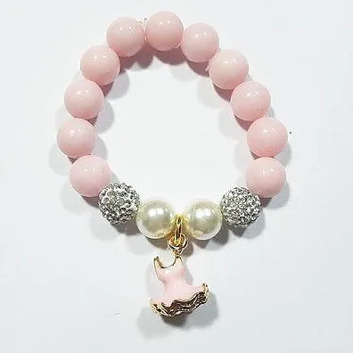 Heart Me Pink Pearl Bracelets