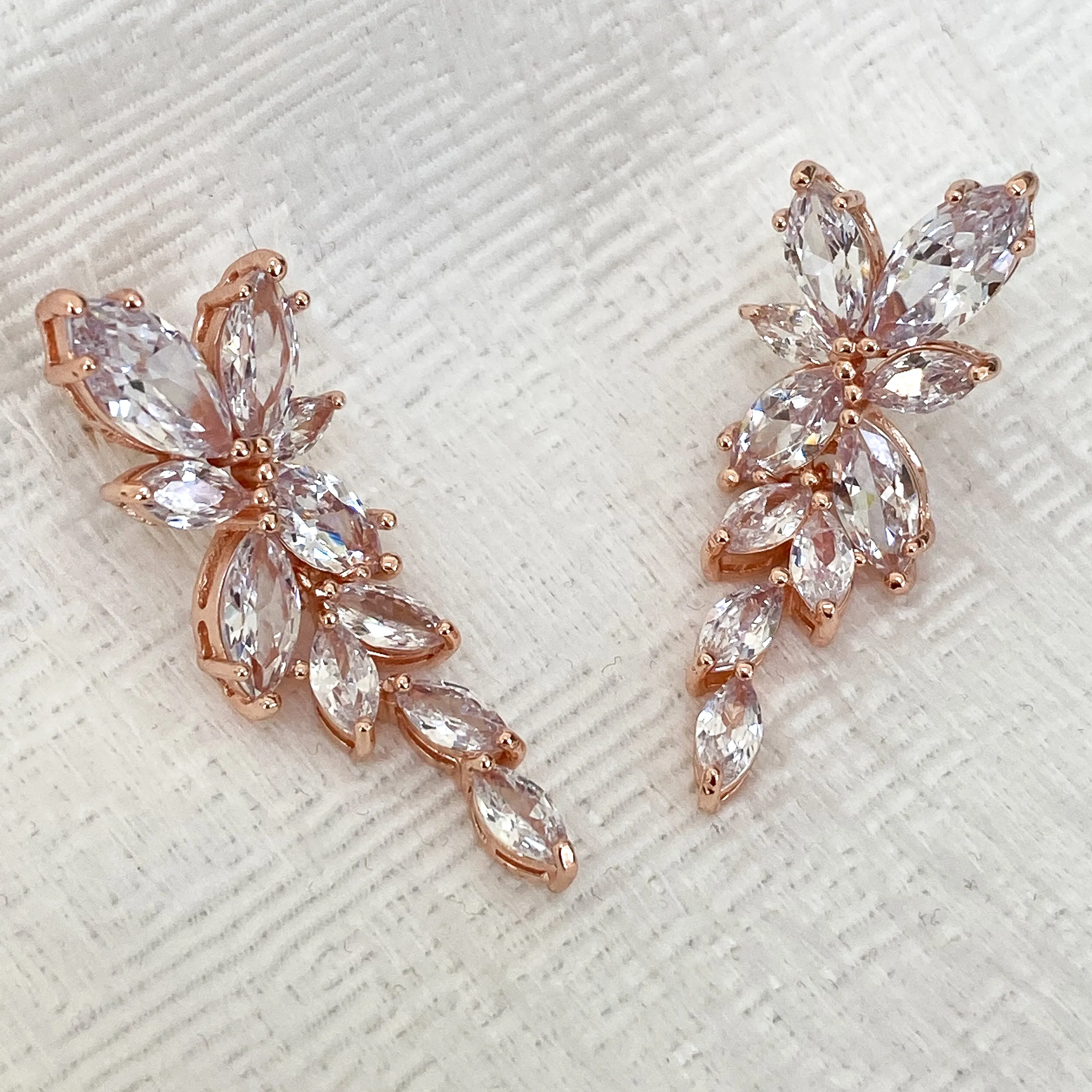 HOPE Rose Gold / Silver / Gold Crystal Earrings