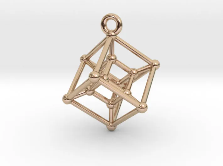 Hypercube Necklace (Metal)